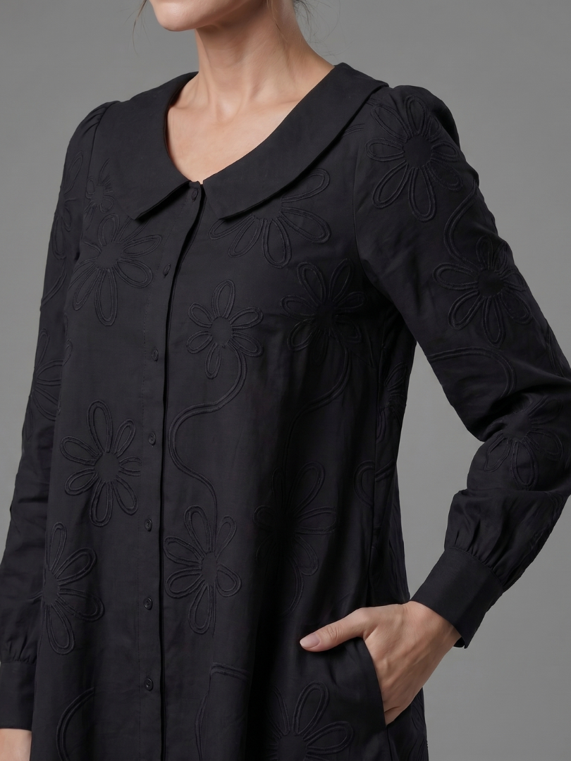 Opale | Buttoned Collar Dress