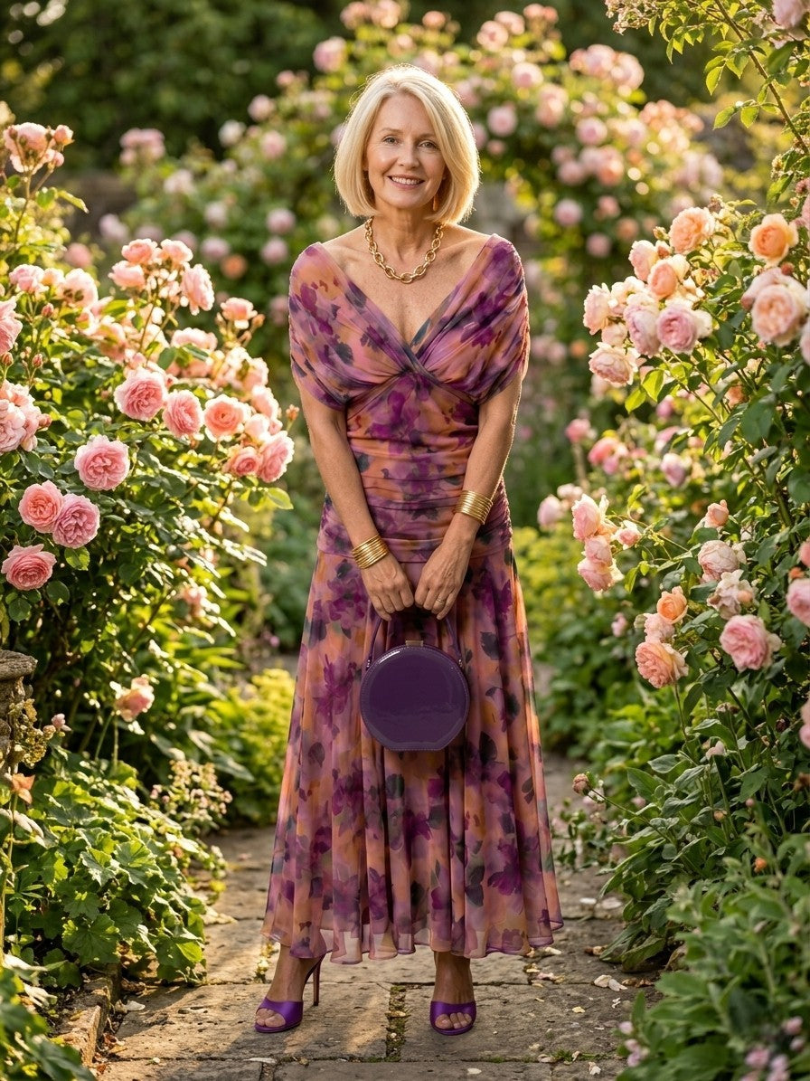 Calen | Off Shoulder Flow Midi Dress